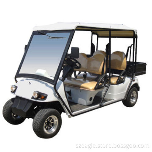 Road Legal Utility Golf Car with Cargo Bed, Homologated Street Legal in EU, EEC-approved